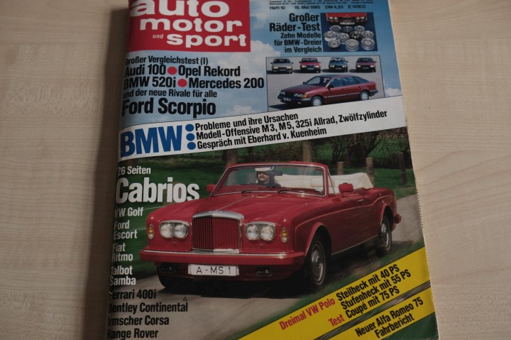 Auto Motor und Sport 10/1985